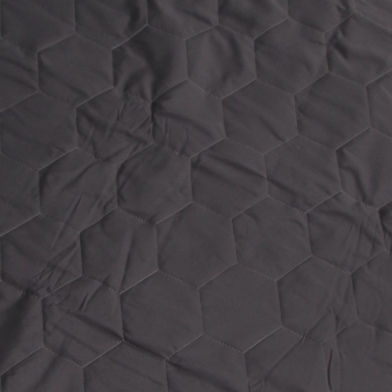Waterproof Mattress Protector Dark Grey Anti Slip Honeycomb Large Size