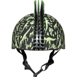 C-Preme Unisex Youth Raskullz T-rex Bonez Mohawk Tdlr Blk 3+ 48-52cm 2021 Helmet, T-REX BONEZ MOHAWK, UNISIZE UK