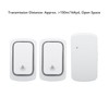 Self Powered Doorbell Set 2 Transmitter Long Range 38 Ringtones