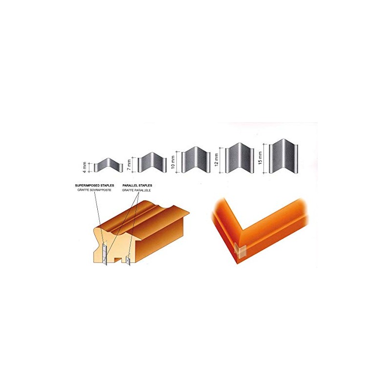 Alfamacchine AMP Genuine Power Twist V-Nail Joint Fasteners, 7mm (1/4")