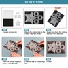 20Pcs/Set 10 Rubber Magnetic Sheets 0.5mm Thickness with 10 Clear
