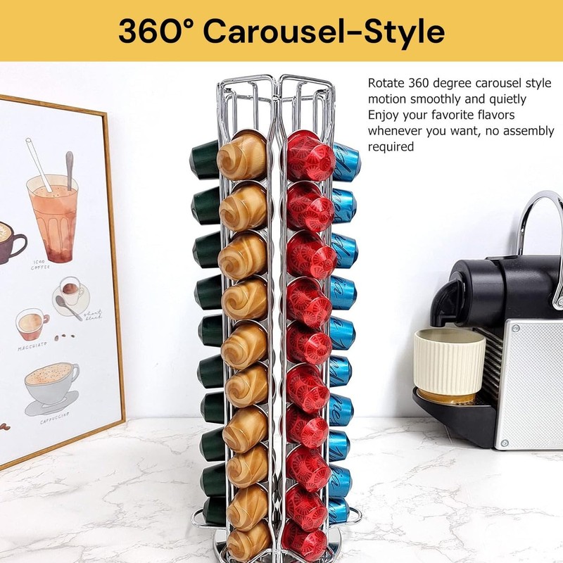 EZONEDEAL Coffee Capsule Holder - Coffee Pod Holder Storage Kitchen
