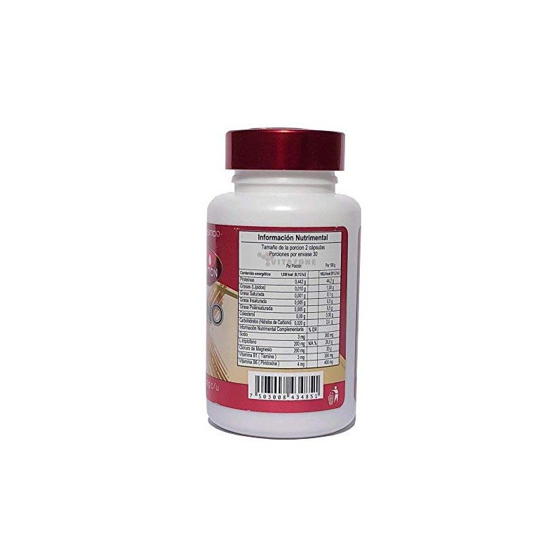 Triptófano 500 mg – 60 Cápsulas – Suplemento Alimenticio