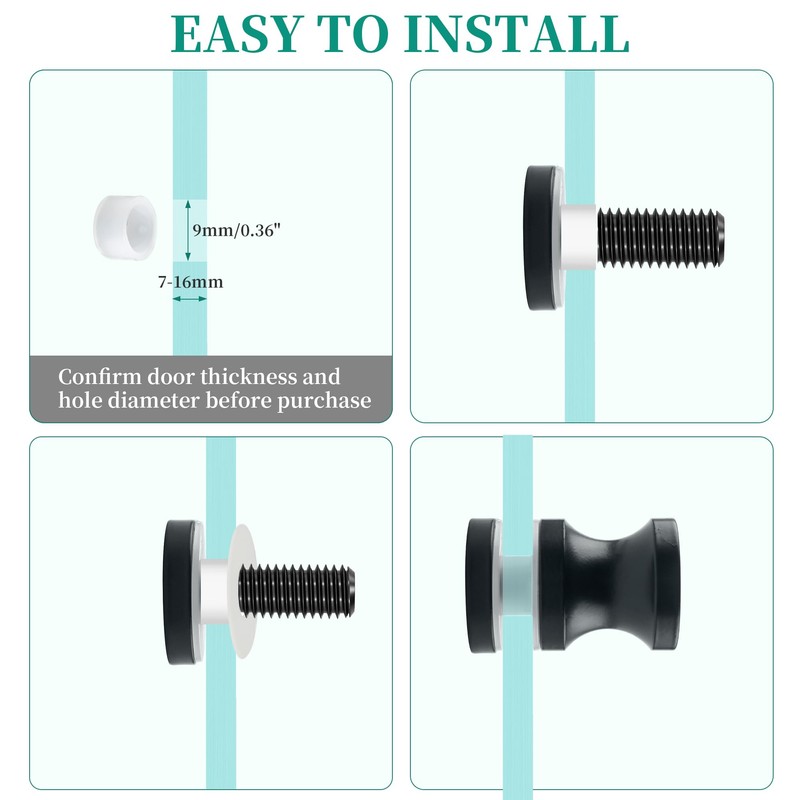 Alise Shower Glass Door Handle,Sliding Shower Doors Knob,One Sided Pull