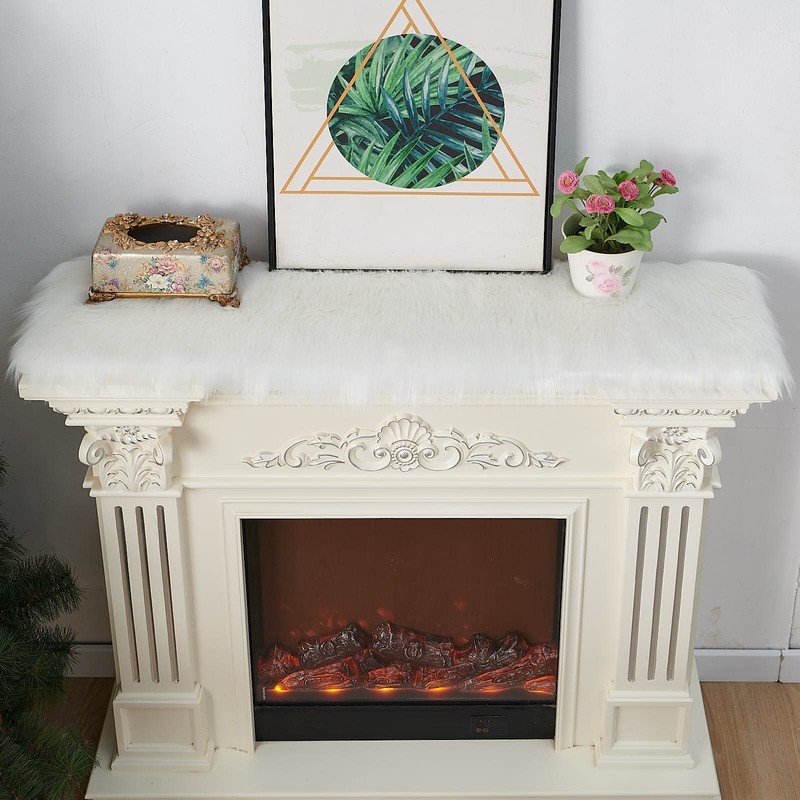 Pontedinvoy Faux Fur Modern Table Runner - Decorative Fur Table