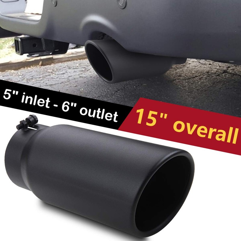 LCGP 5" Inlet Exhaust Tip, 6" Outlet 15" Long Bolt