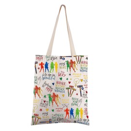 FEELMEM Heather Musical Inspired Gift Broadway Musical Theatre Tote Bag Heathers Musical Lover Shopping Bag Gift