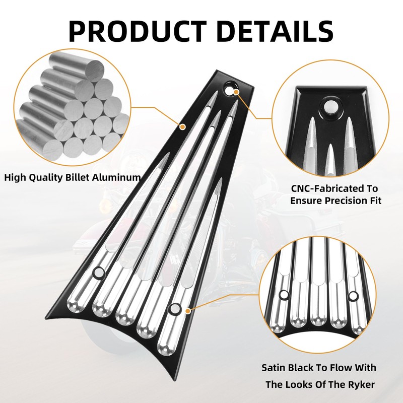 Sresk CNC Front Radiator Frame Grill Cover Guard Protector Fit