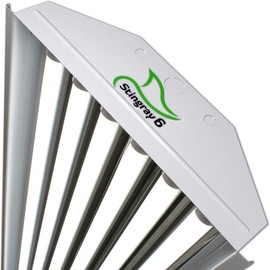 6 Bulb / Lamp T8 LED High Bay Warehouse, Shop, Commercial Light Fixture by PrimeLights