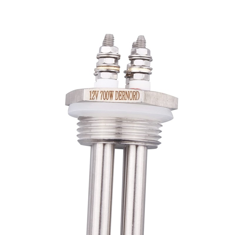 DERNORD 12V 700W Immersion Heater Submersible Water Heater Element Stainless