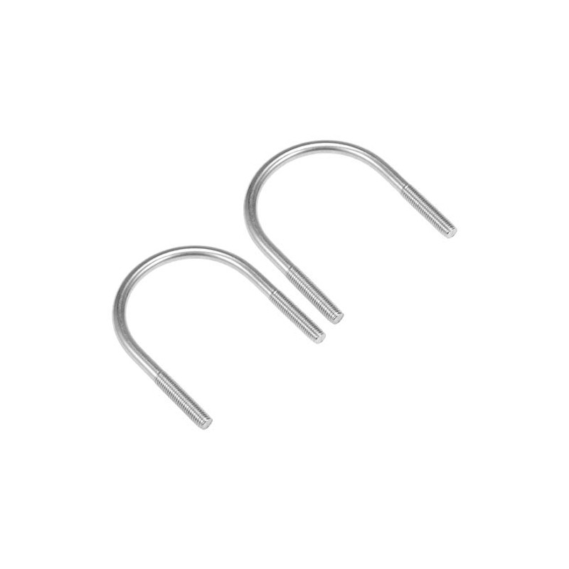 sourcing map Pack of 2 U-bolts M10 304 stainless steel
