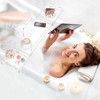 WINFFOR Acrylic Bathtub Tray, Expandable Bathtub Caddy, 1 or 2