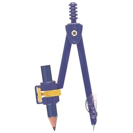 Kutsuwa CP225BL Safety Compass for Pencils, Blue