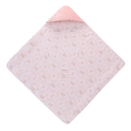 LAT Baby Car Seat Blanket, Cotton Baby Swaddling Blanket Universal Winter Warm Baby Blanket Wrap for Car Seat, Pushchair, Pram, Buggy, 90 x 90 cm (Rabbit)