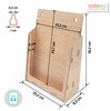 stableco 1x Ecological Wall Brochure Stand DIN A4 Vertical 1