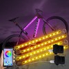 2 Sets 2pcs 15.6in LED Bike Lights Kit for Night