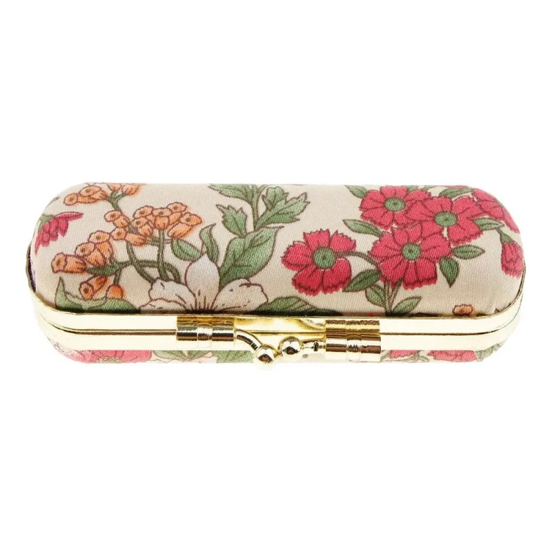 Estuche Para Pintalabios Flor Retro Flor Retro