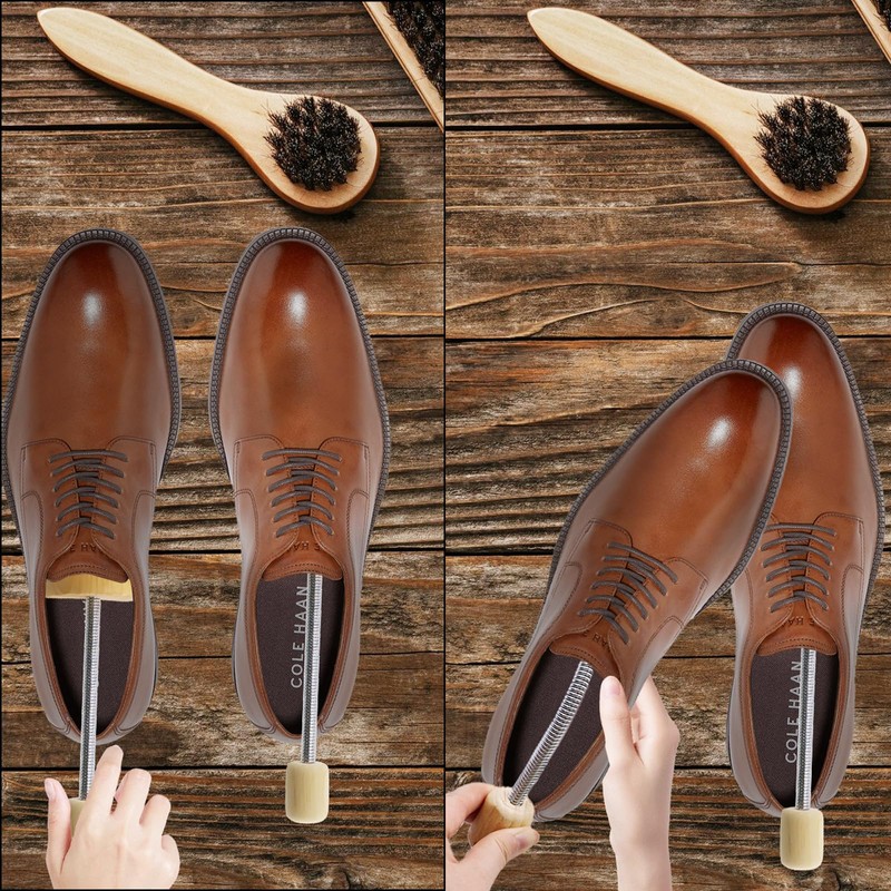 BEASAFY Wooden Shoe Tree, Natural wood colour
