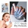 AZUREBEAUTY Nail Polish,Celestial Blue Quick Dry Complete Natural Super Lustrous