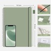 RETTACY Squared Spiral Notebook B5 Graph Grid Wirebound Journal with