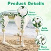 Flower Garland Decoration, 2 Pack White Artificial Flowers Garlands, 220cm