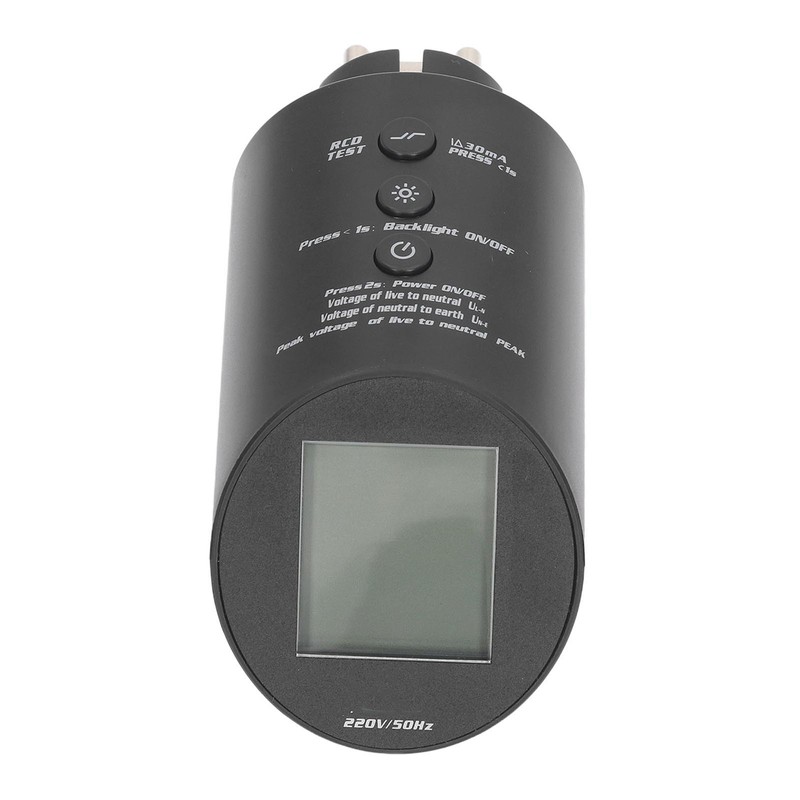 Outlet Tester Digital Display 3 Prong Electrical Receptacle Detector Socket