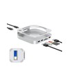 GEWOKLIY Mac Mini M4 Hub, Aluminum Mac Mini Dock and