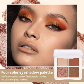 Eyeshadow Quads, Blendable Matte, Metallic and Shimmer Finishes, Velvety Pigmented Creamy Formula, Four Way Quad Eye Shadow Palette, Talc, Paraben & Cruelty Free