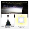 AUIMSOCO For Jeep Gladiator 2020-2023 4X White LED Headlights Hi/Lo