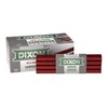 DIXON Industrial Carpenter Pencils, Hard Graphite Core, Red/Black, 7", 12-Pack