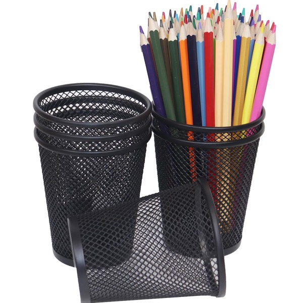 SNOW COOLER Mesh Pencil Holder Pen Holder Metal Pen Cup