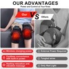 LEERCON Knee Massager with Heating,Cordless Electric Massage Knee Brace,Adjustable Knee,Shoulder,Elbow