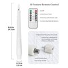 Stmarry White Flameless Taper Candles with Remote and Timer -