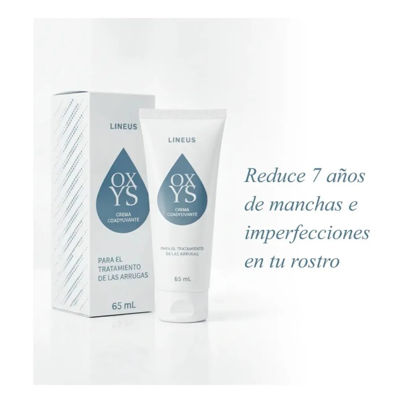 Oxys Crema Facial Antiarrugas 65 ml, Hidratante, Rejuvenecedora. Día/noche. Sin