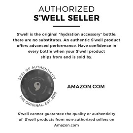 S'well Stainless Steel Water Bottle - 17 Fl Oz - Onyx - Triple-Layered Vacuum-Insulated Containers Keeps Drinks Cold for 36 Hours and Hot for 18 - BPA-Free - Perfect for the Go