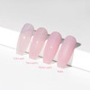 RARJSM Sheer Pink Gel Nail Polish Clear Pink Gel Polish