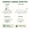 Magnetic Child Safety Cabinet Locks with Adhesive Drawer Latches