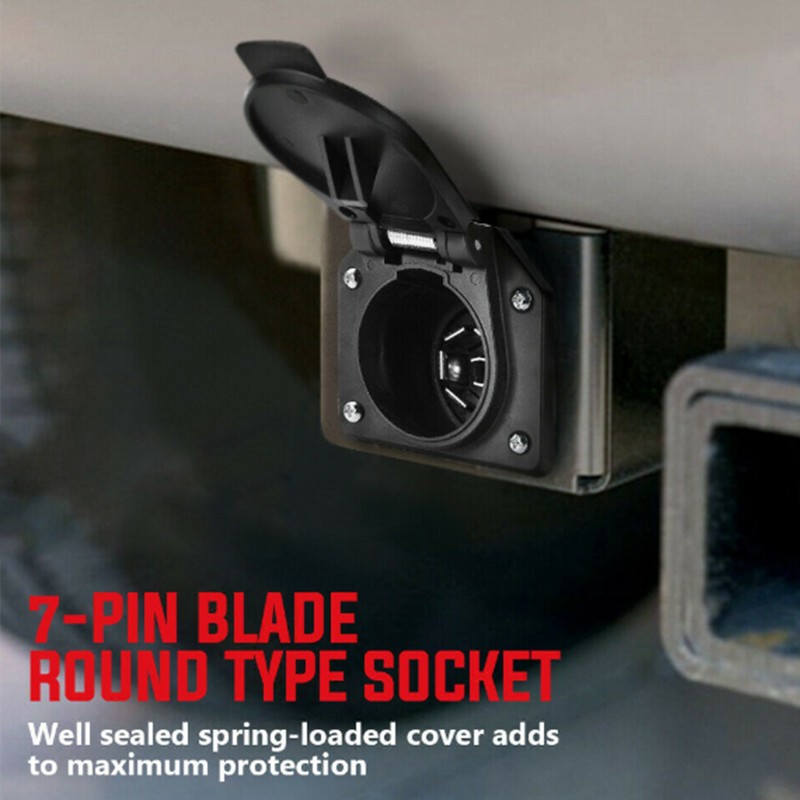 12V Trailer RV Connector 7 Way to 4 Way Hitch