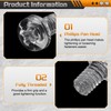 sourcing map 50Pcs M4x12mm Threaded Nylon Phillips Cross Pan Head