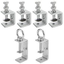 Pack of 6 C Clamp 30 mm, 304 Stainless Steel C Clamps, High Performance C Clamp, Heavy Duty C Clamp, C Clamps Made of Stainless Steel, Stainless Steel 304 Small C Clamp, for Welding, Tool, DIY,