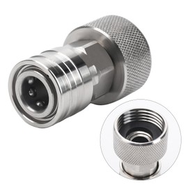 Garden Hose to Pressure Washer Adapter, 3/4" GHT to 1/4" Quick Connect, Hose to Power Washer Connector with Stainless Steel Construction for Car Wash, Nozzle and Sprayer Attachment, Stainless Steel