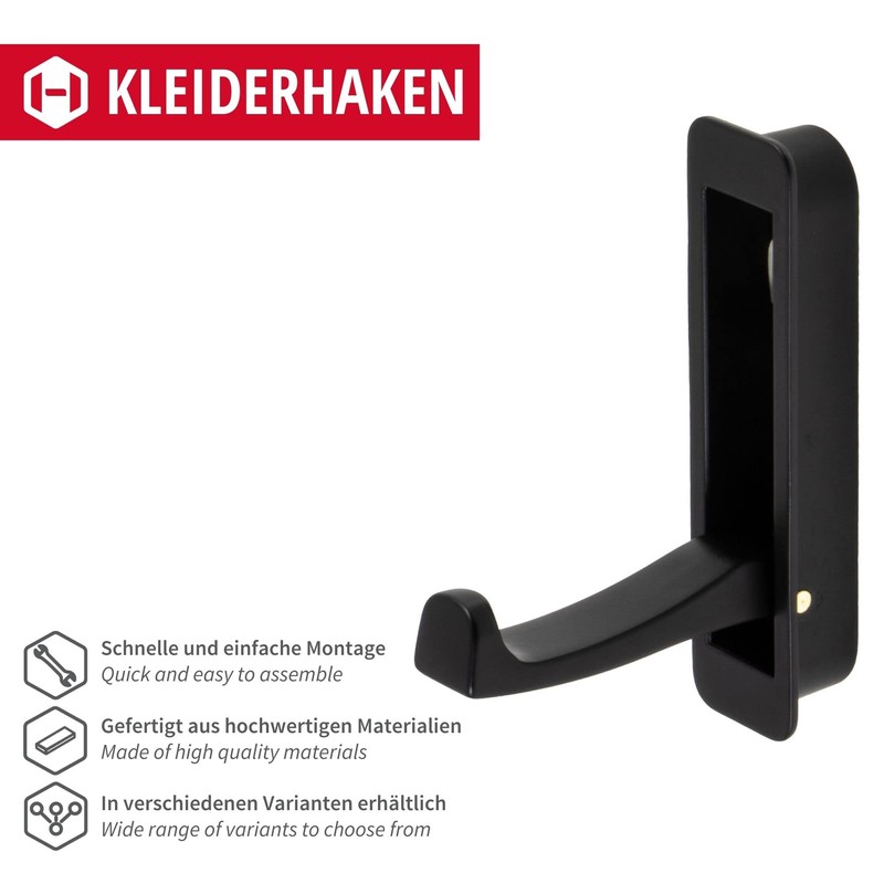 Gedotec Panama Modern Coat Hook Folding Coat Hook for Wood