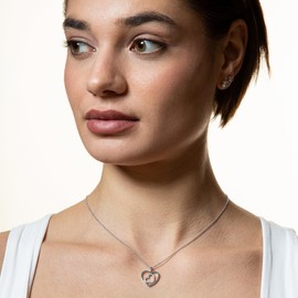 Xenox Women Silver Pendant Necklace - XS2775