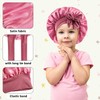 Bgtecho 2 PCS Kids Satin Bonnet,Silk Bonnet for Sleeping,Cute Pattern
