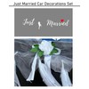 4 PCS Just Married Wedding Car Decorations Kit - Veil