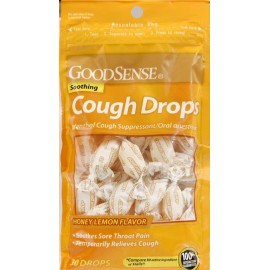 GoodSense Cough Drops Menthol Honey Lemon 30ct