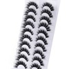 False Eyelashes Fluffy Cat-Eye Look Wispy Lashes 3D Volume Natural