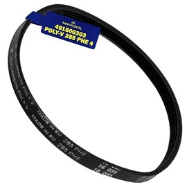 V-belt dryer Poly-V 285 PHE 4 with original code 491500303 for Beko - Made in France - warranty 10 years MONTERAL