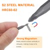 HARFINGTON 5pcs PZ0 Screwdriver Bit 5/32" Hex Shank 28mm Length