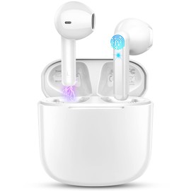 Wireless Earbuds, Bluetooth 5.3 Headphones with 4 ENC Noise Cancelling Mic, Mini Wireless Headphones in Ear Deep Bass, Wireless Earphones 48H Playtime LED Display, Ear buds IP7 Waterpoof, USB-C
